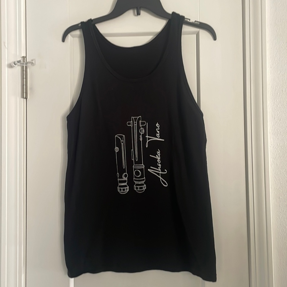 Black Ahsoka Tano Star Wars Muscle Tee - S